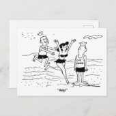 Von einer Lebensgarde zu einer anderen, lustig Vin Postkarte (Vorne/Hinten)