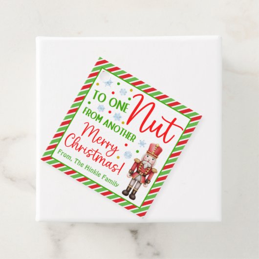 Von einer Nut zu einer anderen Nutcracker Weihnach Geschenkanhänger (Beispiel)