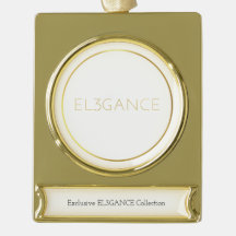 von EL3GANCE - Banner Ornament Gold Tone