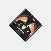 Von Erwachsenen Kinder 90er Junge Retro Mafia 10. Serviette (Ecke)