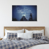 Von Faith Canvas Print Leinwanddruck (Insitu (Schlafzimmer))