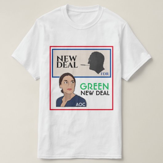 Von FDR zu AOC T-Shirt (Design vorne)