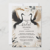Von Feather Asian Sky Cloud Crane Fun Brautparty Einladung (Vorderseite)