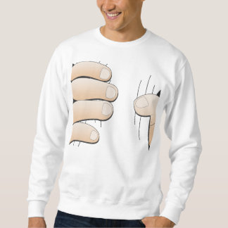 Von fettem zum dünnen, lustigen Sweatshirt