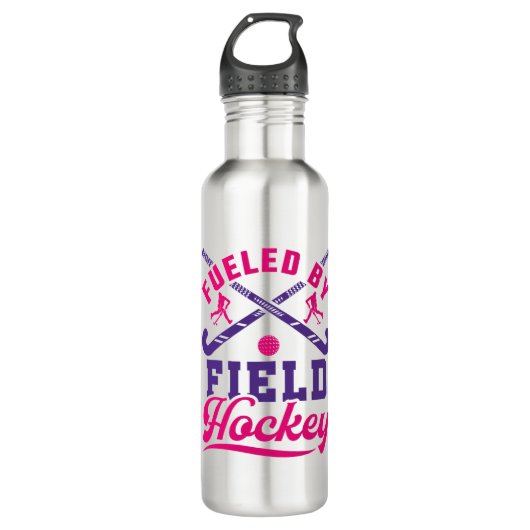 Von Field Hockey Niedlich Player Team gespeist Edelstahlflasche (Vorderseite)