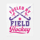 Von Field Hockey Niedlich Player Team gespeist Fleecedecke (Vorderseite)
