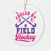 Von Field Hockey Niedlich Player Team gespeist Keramik Ornament (Links)