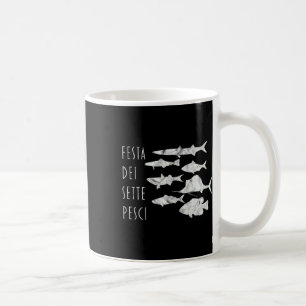 Von Fischen Italien T-Weihnachten Abend 7 Fische T Kaffeetasse