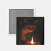 von Flammen fasziniert Magnet (Vorderseite/Rückseite)