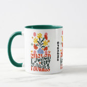 Von Florals gespeist Tasse (Links)