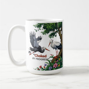 Von Fortschritt erwürgt – Öko-Bewusstsein-Tasse Kaffeetasse
