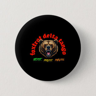 von Foxtrot Delta Tango - Gothic Bold Typografy St Button
