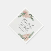 Von Frau Magnolia Blush Lila Paper Serviette (Ecke)