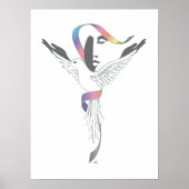 Von Frauen, weiße Taube Poster (Vorne)