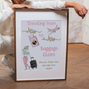 Von Fräulein zu Frau Geschenk zum Brautjungfern Ab Poster