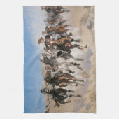 Von Frederic Remington entsorgt, Vintag Cowboys Geschirrtuch (Vertikal)