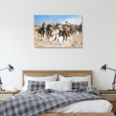 Von Frederic Remington entsorgt, Vintag Cowboys Leinwanddruck (Insitu (Schlafzimmer))