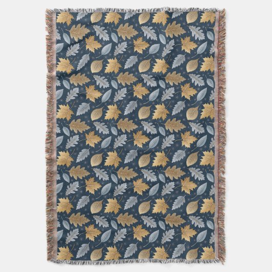 Von Frost verstaubte gefallene Winter-Blätter Decke (Vorderseite Vertikal)