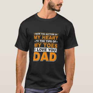 Von ganzem Herzen bis in die Zehenspitzen liebe ic T-Shirt