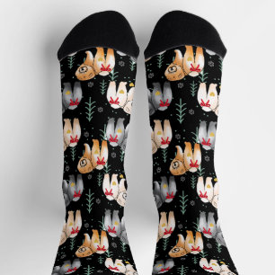 VON GANZEM HERZEN  CHOW 5-FARBIGE Crew Socken