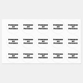 Von Geduld angetrieben Etiketten (Blatt)