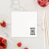 Von Gnade genährt, durch Glaubensdesign nachhaltig Serviette (Beispiel)