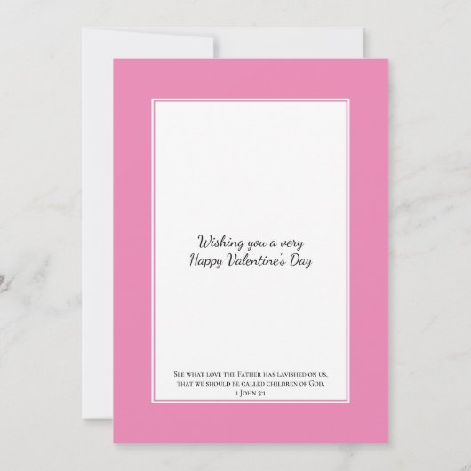 VON GOD Pink Hearts Custom Blue Valentines LIEBT (Rückseite)