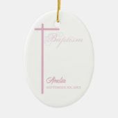 Von Godmutter auf die Taufe des Mädchens Personali Keramik Ornament (Vorne)