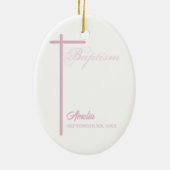 Von Godmutter auf die Taufe des Mädchens Personali Keramik Ornament (Hinten)
