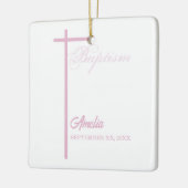 Von Godmutter auf die Taufe des Mädchens Personali Keramikornament (Links)