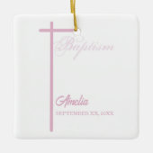 Von Godmutter auf die Taufe des Mädchens Personali Keramikornament (Vorderseite)