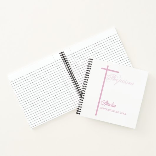Von Godmutter auf die Taufe des Mädchens Personali Notizblock (Innenseite)
