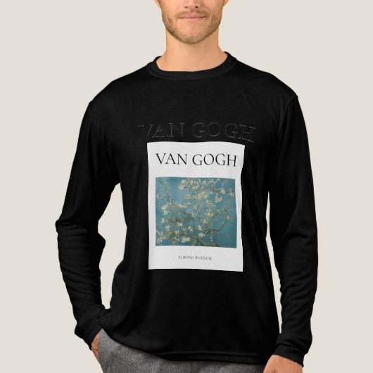 VON GOGH Mandelblüte Männer-Langschläfer-T - Shirt (Vorderseite)