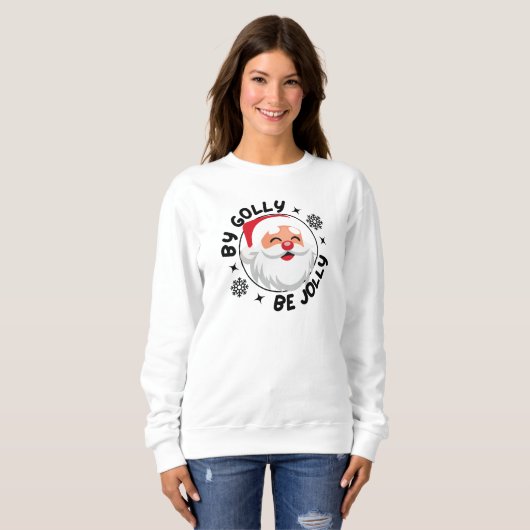 Von Golly Be Jolly Weihnachten Comfy Sweatshirt (Vorne ganz)