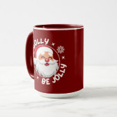 Von Golly Be Jolly Weihnachten Tasse (Vorderseite Links)