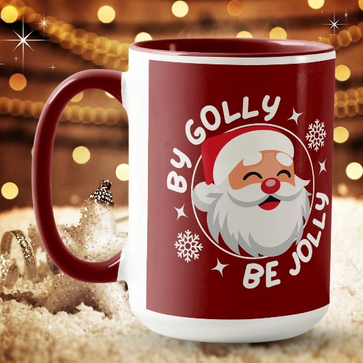 Von Golly Be Jolly Weihnachten Tasse