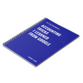 Von Google Accountant gelernte Buchungs-Tricks Notizblock (Linke Seite)