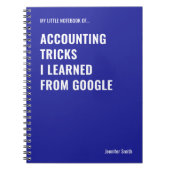 Von Google Accountant gelernte Buchungs-Tricks Notizblock (Vorderseite)