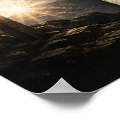 Von Gott Bewahrt (mit Kreuz) Horizontal Poster (Ecke)