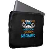 Von Gott durch Mechanik Laptopschutzhülle (Vorne Rechts)