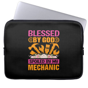 Von Gott durch meinen Mechanismus Laptopschutzhülle