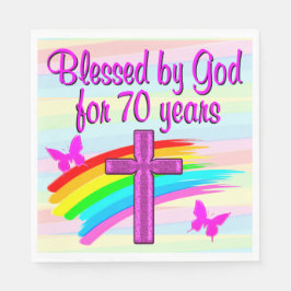 VON GOTT FÜR 70 JAHRE VERSCHIEDENE PAPIER SERVIETTE