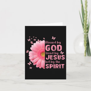 Von Gott geliebt von Jesus Blume Christlichen Kro Karte
