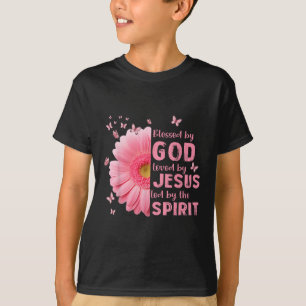 Von Gott geliebt von Jesus Blume Christlichen Kro T-Shirt