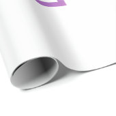 Von Gott Gerettet, gesegnet von Jesus Lila Blumenk Geschenkpapier (Rolleneckpunkt)