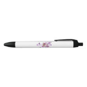 Von Gott Gerettet, gesegnet von Jesus Lila Blumenk Kugelschreiber (Oberseite)