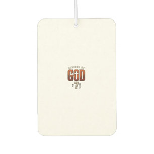 Von Gott gesegnet 7 Jahre Vintage Christliches T-S Autolufterfrischer