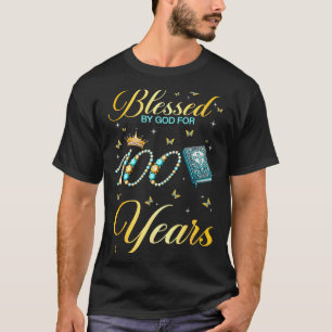 Von Gott gesegnet für 100 Jahre alt 100. Geburtsta T-Shirt