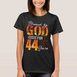 Von Gott gesegnet für 44 Jahre altes Geschenk 44. T-Shirt