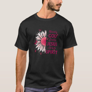 Von Gott gesegnet, geliebt von Jesus rosa Sonnenbl T-Shirt